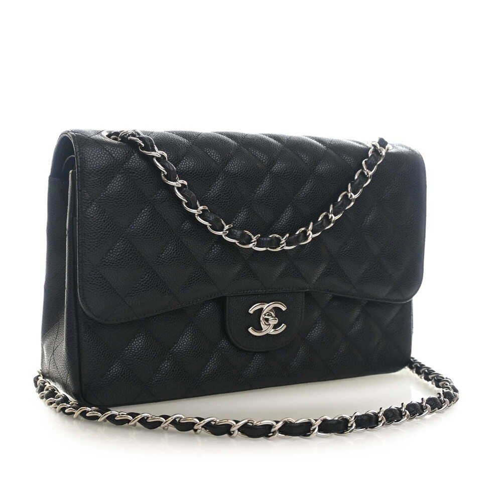 Pre-Loved Chanel Jumbo Classic Caviar Double Flap - Picture 2 of 12